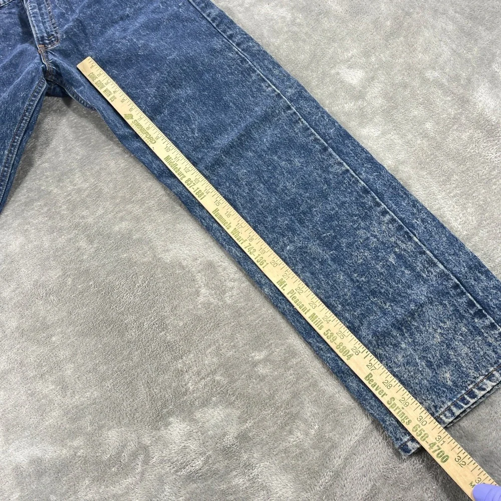 Vtg Levi's 505 Jeans Mens 34x31 Blue Acid Wash Orange Tab Straight Leg‎ Vintage